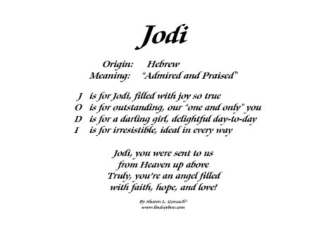 Meaning of Jodi .